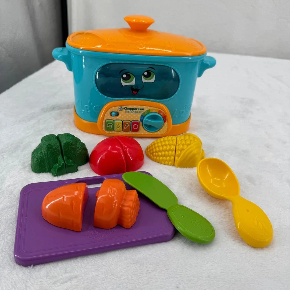 LeapFrog Choppin Fun Learning Pot Interactive Kids Toddler Cooking Kitchen Toy